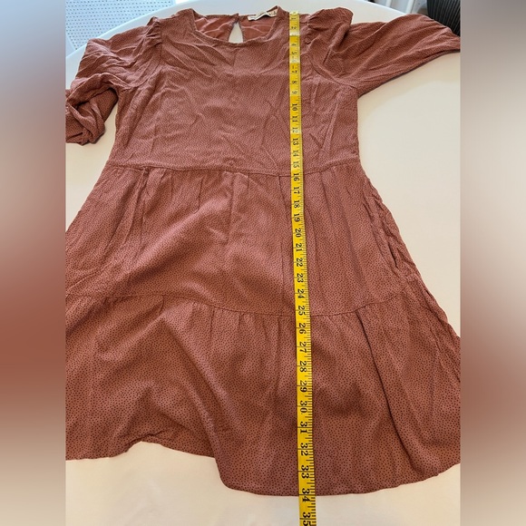 Abercrombie Smock Dress Mauve Size Small - Picture 11 of 14
